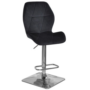 Барный стул Onder Mebli REMI BAR 4-CH-BASE Черный OR-854 Бархат