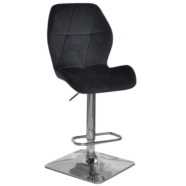 Барный стул Onder Mebli REMI BAR 4-CH-BASE Черный OR-854 Бархат-0