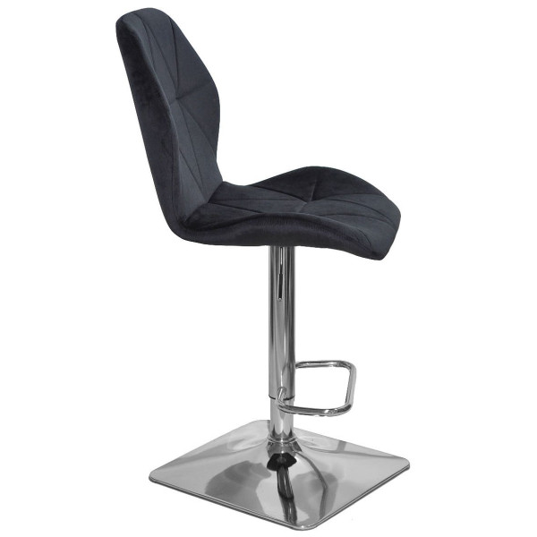 Барный стул Onder Mebli REMI BAR 4-CH-BASE Черный OR-854 Бархат-2