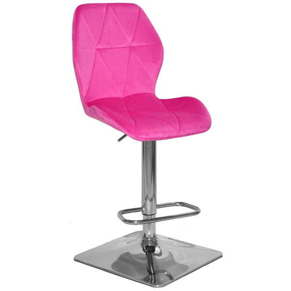 Барний стілець Onder Mebli REMI BAR 4-CH-BASE Малина UC-914 Оксамит-0