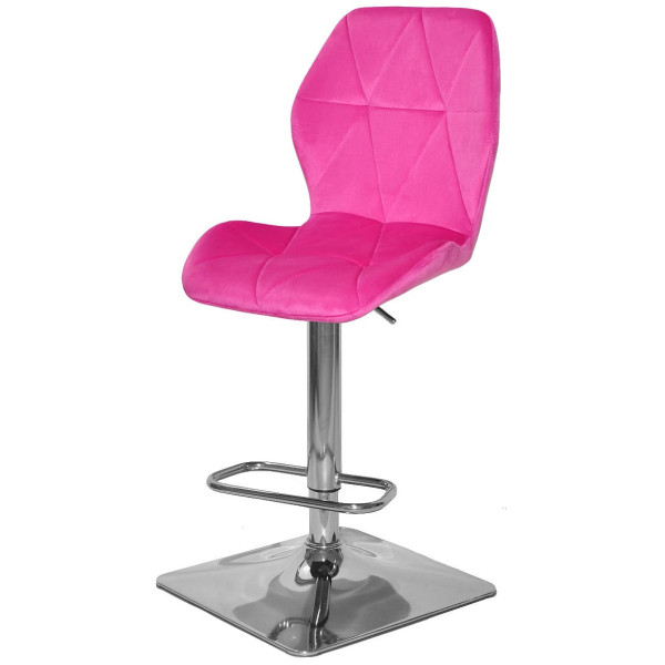 Барний стілець Onder Mebli REMI BAR 4-CH-BASE Малина UC-914 Оксамит-1