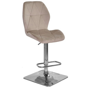 Барний стілець Onder Mebli REMI BAR 4-CH-BASE Мокко PH-610 Оксамит