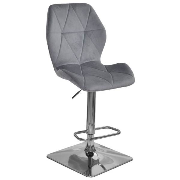 Барный стул Onder Mebli REMI BAR 4-CH-BASE Серый OR-852 Бархат-0