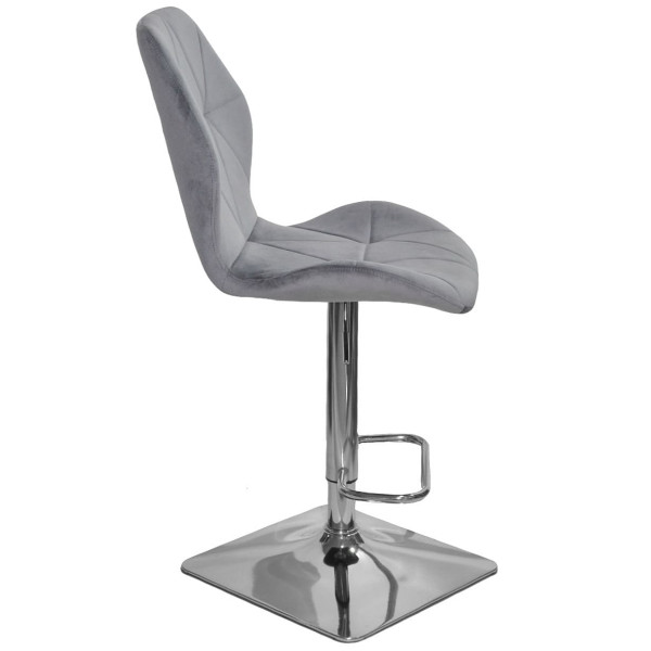 Барный стул Onder Mebli REMI BAR 4-CH-BASE Серый OR-852 Бархат-2