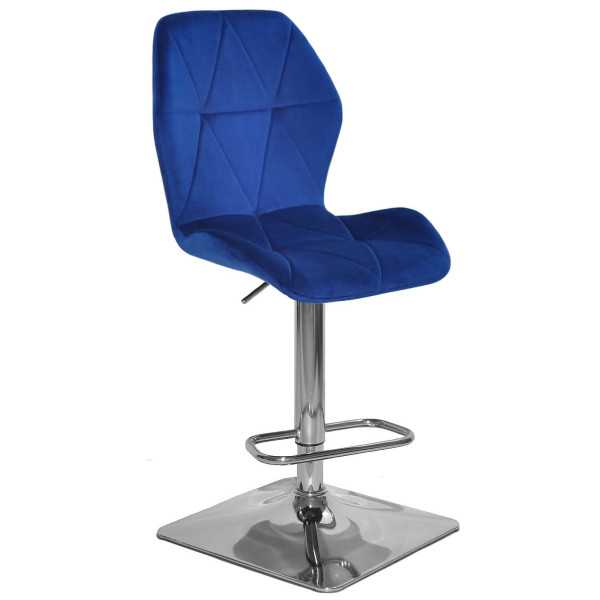 Барный стул Onder Mebli REMI BAR 4-CH-BASE Синий OR-859 Бархат-0