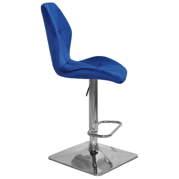 Барный стул Onder Mebli REMI BAR 4-CH-BASE Синий OR-859 Бархат-1