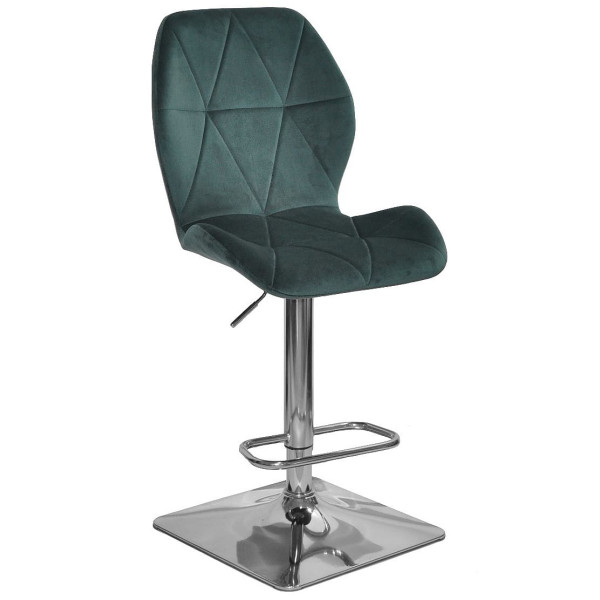 Барний стілець Onder Mebli REMI BAR 4-CH-BASE Зелений OR-853 Оксамит-0