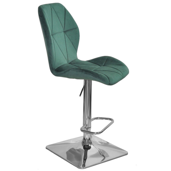 Барний стілець Onder Mebli REMI BAR 4-CH-BASE Зелений OR-853 Оксамит-2