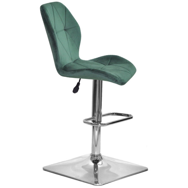 Барний стілець Onder Mebli REMI BAR 4-CH-BASE Зелений OR-853 Оксамит-3