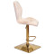 Барний стілець Onder Mebli REMI BAR 4-GD-BASE Бежевий UC-902 Оксамит-2-thumb