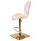 Барний стілець Onder Mebli REMI BAR 4-GD-BASE Бежевий UC-902 Оксамит-3-thumb