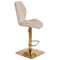 Барний стілець Onder Mebli REMI BAR 4-GD-BASE Бежевий OR-851 Оксамит-2-thumb