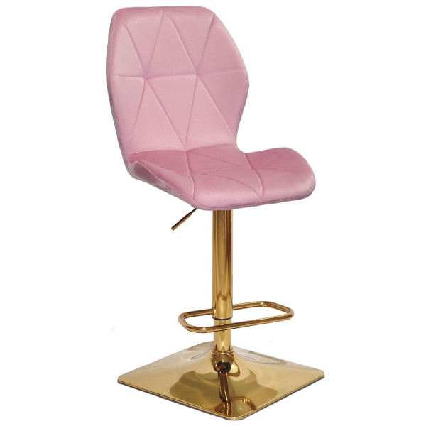 Барний стілець Onder Mebli REMI BAR 4-GD-BASE Фрез UC-906 Оксамит-0