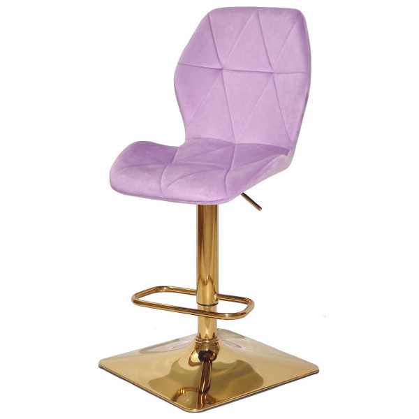 Барний стілець Onder Mebli REMI BAR 4-GD-BASE Ліловий UC-917 Оксамит-1