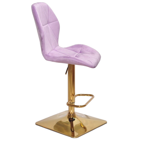 Барний стілець Onder Mebli REMI BAR 4-GD-BASE Ліловий UC-917 Оксамит-2