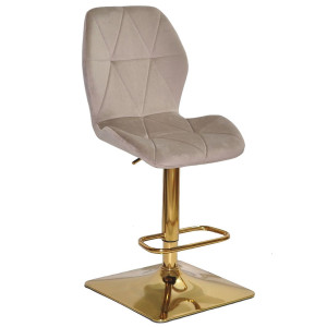 Барный стул Onder Mebli REMI BAR 4-GD-BASE Мокко PH-610 Бархат