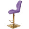 Барний стілець Onder Mebli REMI BAR 4-GD-BASE Пурпур OR-857 Оксамит-3-thumb