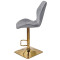 Барний стілець Onder Mebli REMI BAR 4-GD-BASE Сірий OR-852 Оксамит-3-thumb
