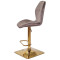 Барный стул Onder Mebli REMI BAR 4-GD-BASE Шоколад UC-908 Бархат-3-thumb