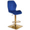 Барний стілець Onder Mebli REMI BAR 4-GD-BASE Синій OR-859 Оксамит-0-thumb
