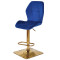 Барний стілець Onder Mebli REMI BAR 4-GD-BASE Синій OR-859 Оксамит-1-thumb