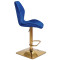 Барний стілець Onder Mebli REMI BAR 4-GD-BASE Синій OR-859 Оксамит-2-thumb