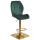 Барний стілець Onder Mebli REMI BAR 4-GD-BASE Зелений OR-853 Оксамит