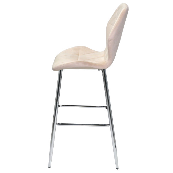 Барний стілець Onder Mebli REMI BAR 75-ML-CH Бежевий UC-902 Оксамит-3