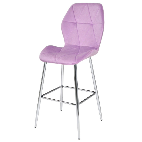 Барний стілець Onder Mebli REMI BAR 75-ML-CH Ліловий UC-917 Оксамит-1