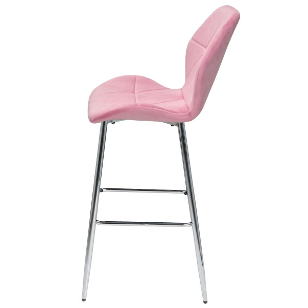 Барний стілець Onder Mebli REMI BAR 75-ML-CH Фрез UC-906 Оксамит-2