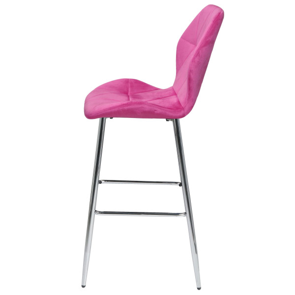 Барний стілець Onder Mebli REMI BAR 75-ML-CH Малина UC-914 Оксамит-3
