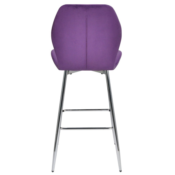 Барний стілець Onder Mebli REMI BAR 75-ML-CH Пурпур OR-857 Оксамит-2