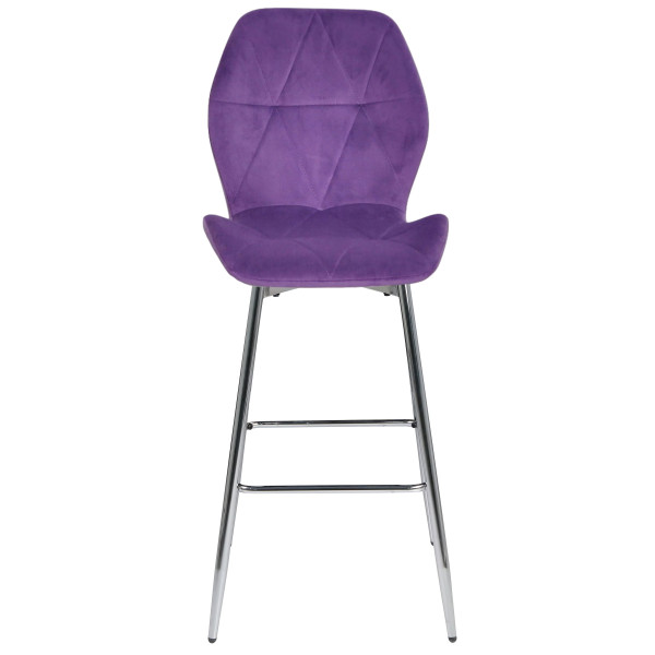 Барний стілець Onder Mebli REMI BAR 75-ML-CH Пурпур OR-857 Оксамит-1