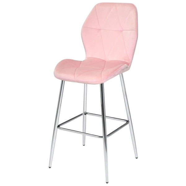 Барний стілець Onder Mebli REMI BAR 75-ML-CH Рожевий UC-915 Оксамит-1