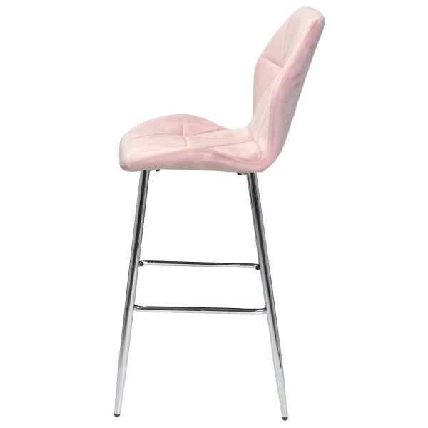 Барний стілець Onder Mebli REMI BAR 75-ML-CH Рожевий UC-915 Оксамит-3