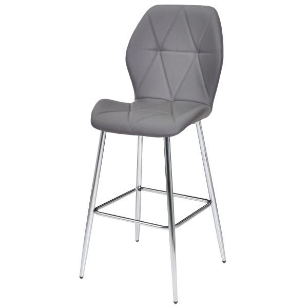 Барный стул Onder Mebli REMI BAR 75-ML-CH Серый 701 Экокожа-2