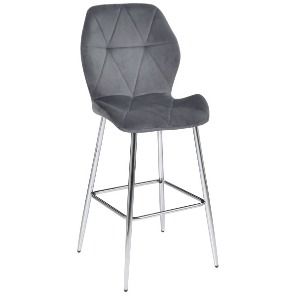 Барный стул Onder Mebli REMI BAR 75-ML-CH Темно-серый OR-852 Бархат-0