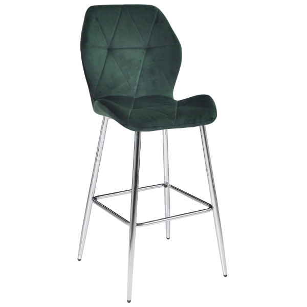 Барный стул Onder Mebli REMI BAR 75-ML-CH Зеленый OR-853 Бархат-0