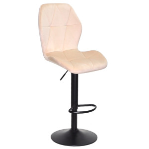 Барний стілець Onder Mebli REMI BAR BK-BASE Бежевий UC-902 Оксамит