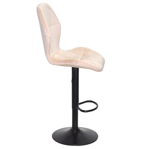 Барний стілець Onder Mebli REMI BAR BK-BASE Бежевий UC-902 Оксамит-2