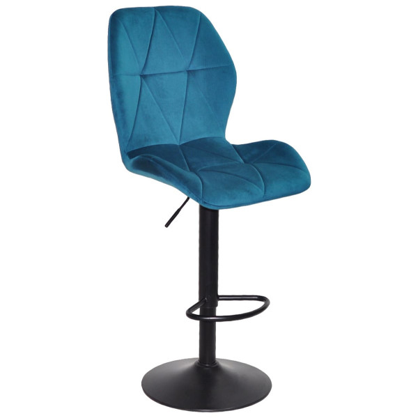 Барный стул Onder Mebli REMI BAR BK-BASE Бирюза PH-612 Бархат-0