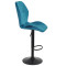 Барный стул Onder Mebli REMI BAR BK-BASE Бирюза PH-612 Бархат-1-thumb