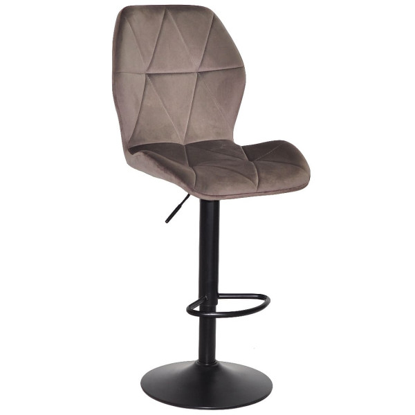 Барный стул Onder Mebli REMI BAR BK-BASE Шоколад UC-908 Бархат-0