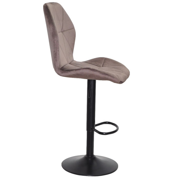 Барный стул Onder Mebli REMI BAR BK-BASE Шоколад UC-908 Бархат-1