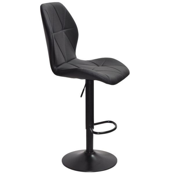 Барный стул Onder Mebli REMI BAR BK-BASE Черный Экокожа-3