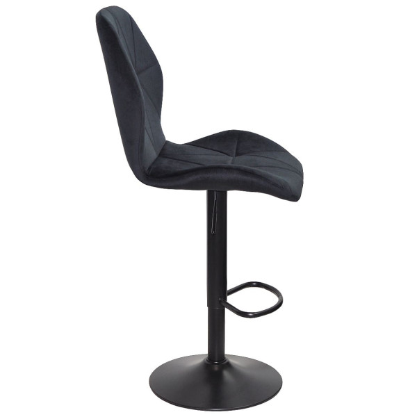 Барний стілець Onder Mebli REMI BAR BK-BASE Чорний OR-854 Оксамит-3