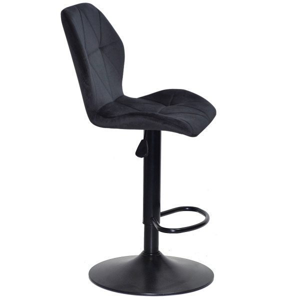 Барний стілець Onder Mebli REMI BAR BK-BASE Чорний OR-854 Оксамит-2