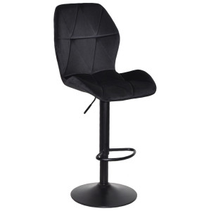 Барный стул Onder Mebli REMI BAR BK-BASE Черный UC-904 Бархат