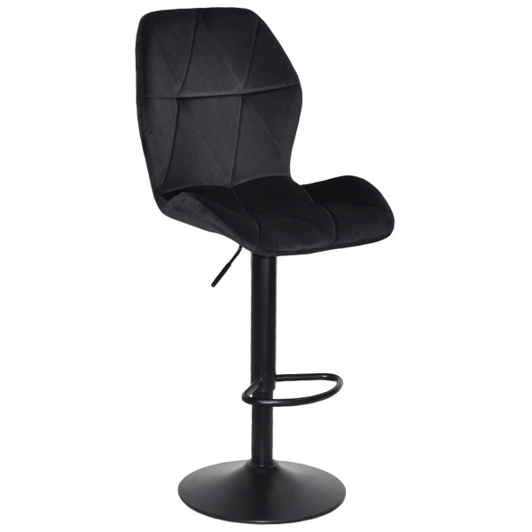 Барный стул Onder Mebli REMI BAR BK-BASE Черный UC-904 Бархат-0