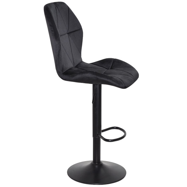 Барный стул Onder Mebli REMI BAR BK-BASE Черный UC-904 Бархат-1